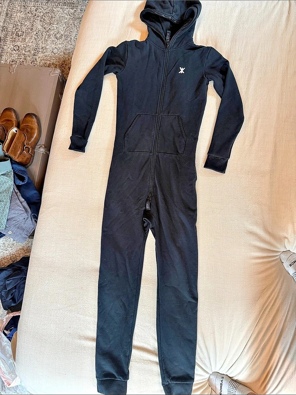 Onepiece Originals Black Hooded Jumpsuit